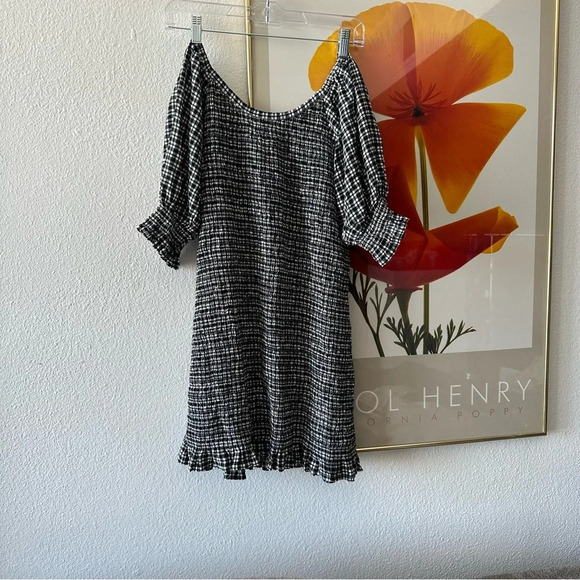 Faithfull the Brand Constantia Smocked Gingham Mini Dress 6 - Picture 8 of 9